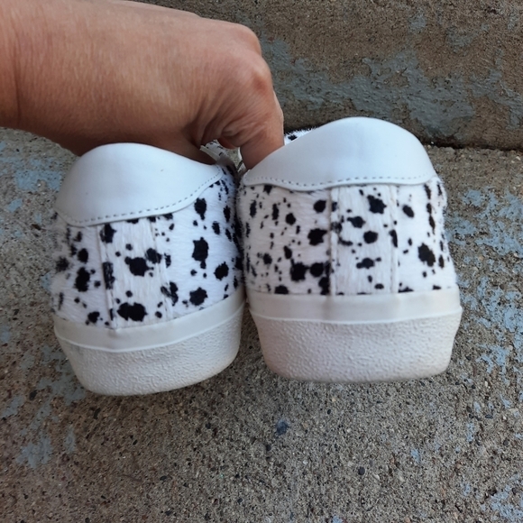 🌟 Madewell sidewalk low-top sneakers in spatter-painted calf hair size 10 - Picture 3 of 5